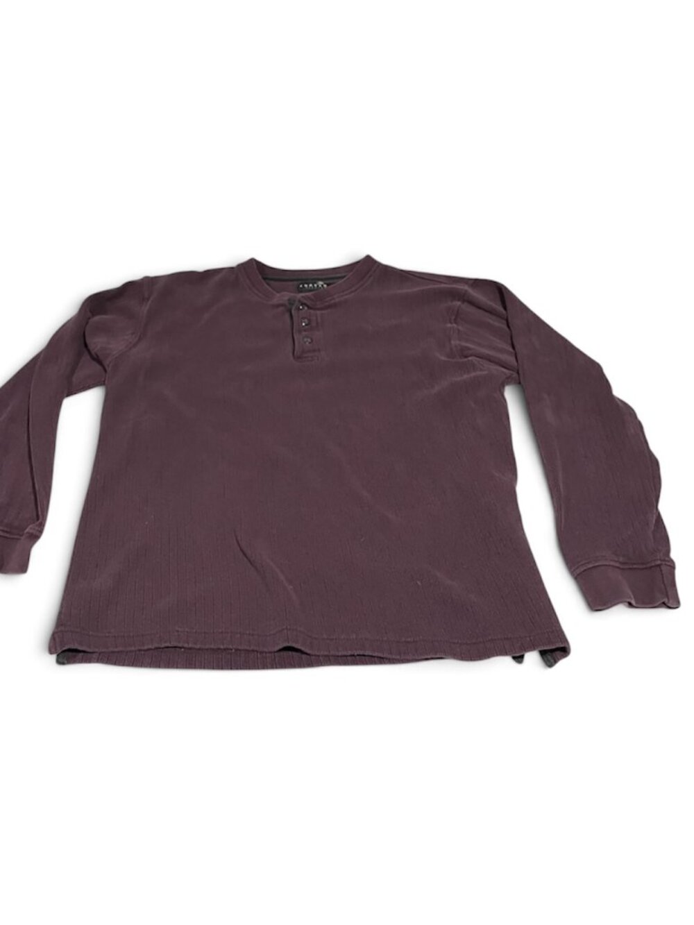 Consensus Sportswear long sleeve shirt mens Size L Dark Purple or Maroon thermal